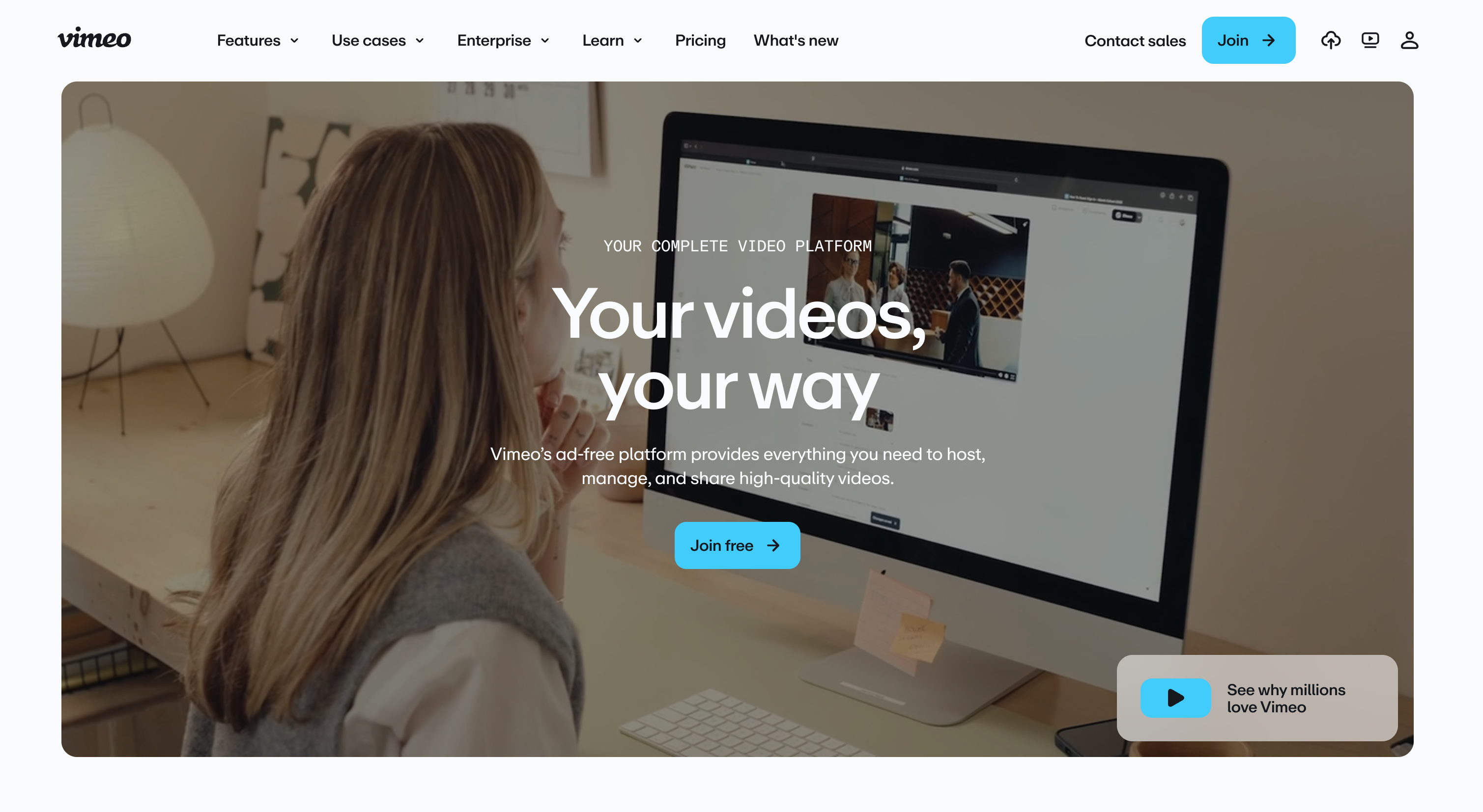 Vimeo website screenshot